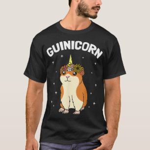 Guinicorn Guinea Schwein Weißes Einhorn Mystisches T-Shirt