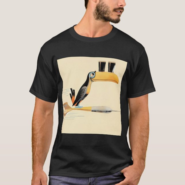 Guinness Darts Tukan T-Shirt (Vorderseite)