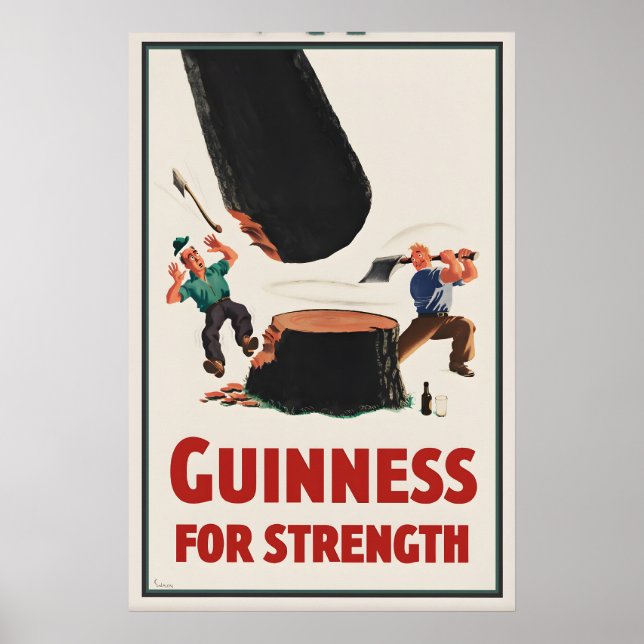 Guinness For Strength Poster Druck   Vintage John (Vorne)
