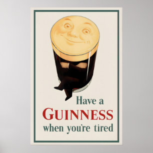 Guinness Pint Poster Druck John Gilroy Vintage