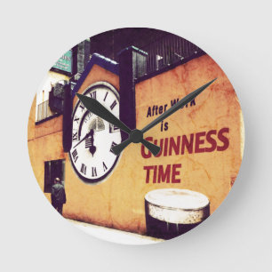 Guinness Time Pocket Watch Runde Wanduhr