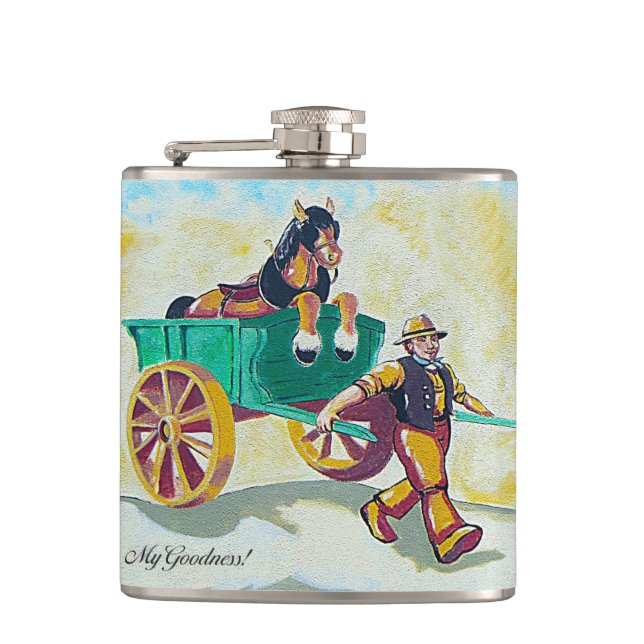 Guinness Vinyl Wrapped Flask Flachmann (Vorderseite)