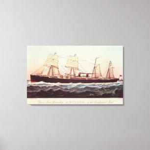 Guion Linie Dampfer Arizona Leinwanddruck