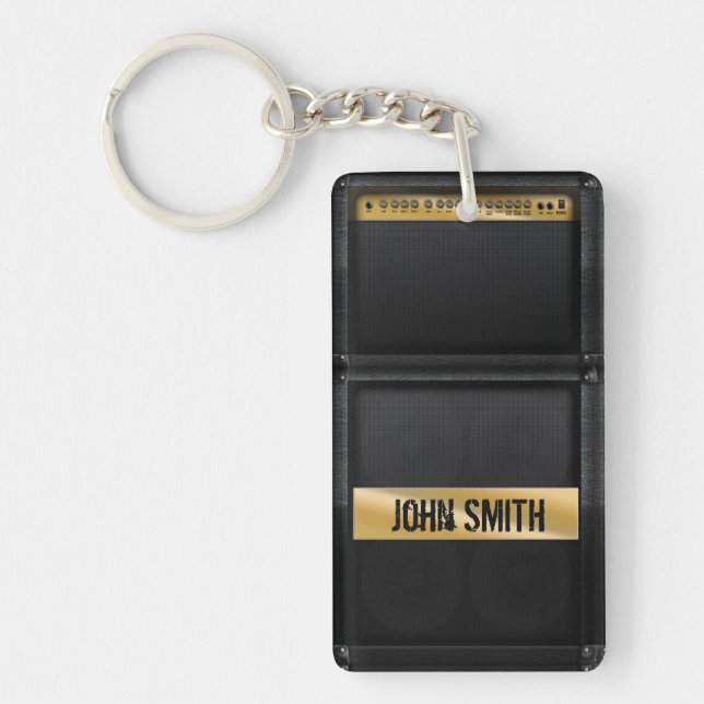 Guitar amp with custom name schlüsselanhänger (Vorderseite)