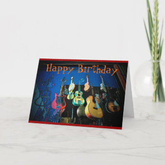 Guitar Birthday Card Karte