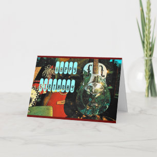 Guitar Birthday Card Karte