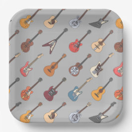 Guitar Birthday Party Pappteller