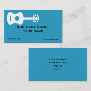 Guitar Business Card Visitenkarte