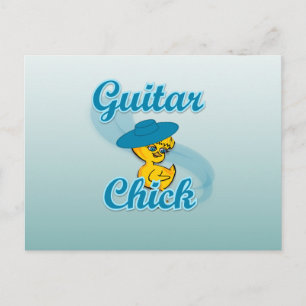 Guitar Chick #3 Postkarte
