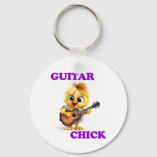 Guitar Chick Schlüsselanhänger