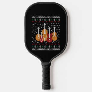 Guitar Christmas Pickleball Schläger