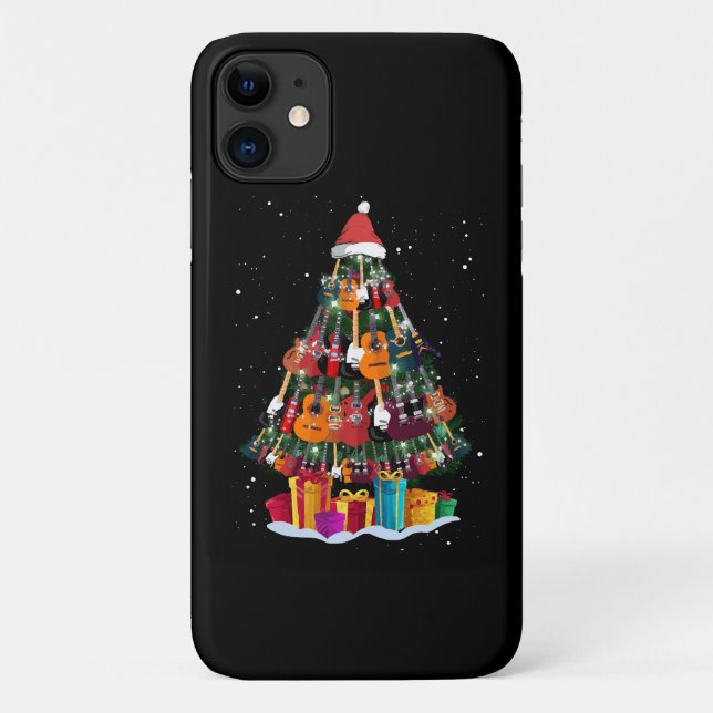 Guitar Christmas Tree Funny Case-Mate iPhone Hülle (Rückseite)
