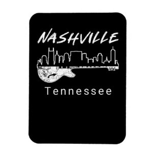 Guitar Country Music Souvenir Geschenk Nashville Magnet