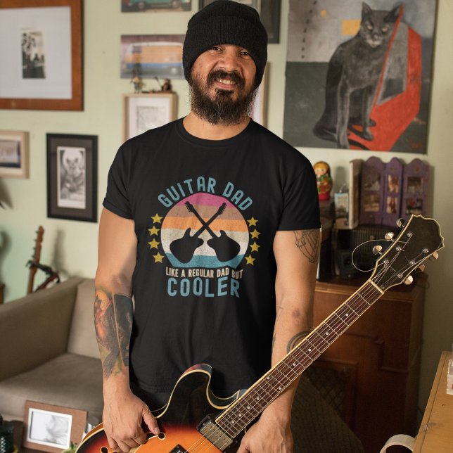 Guitar Dad Like a regular Dad But cooler T-Shirt (Von Creator hochgeladen)