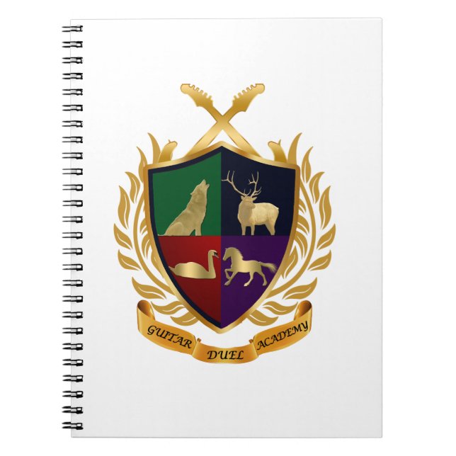 Guitar Duel Academy Notebook Notizblock (Vorderseite)