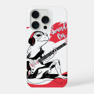 Guitar Frosch – Coole Musik Tier Kunst iPhone 15 Pro Hülle
