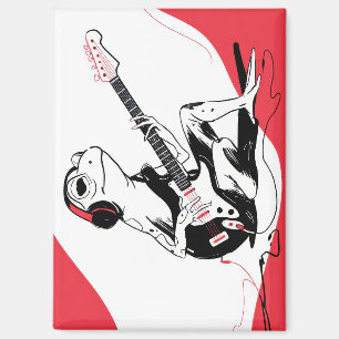 Guitar Frosch – Coole Musik Tier Kunst Magnet