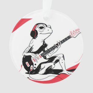 Guitar Frosch – Coole Musik Tier Kunst Ornament