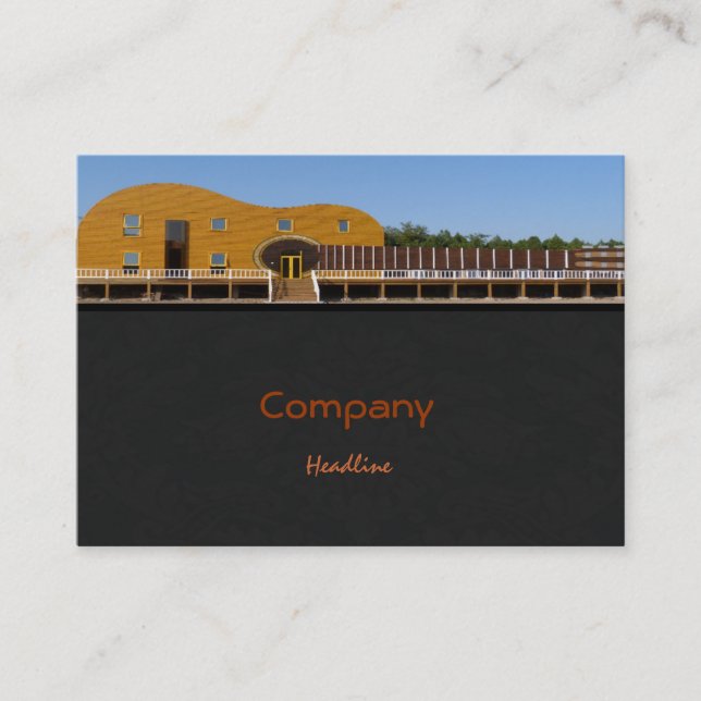 Guitar Gebäude Business Card Visitenkarte (Vorderseite)