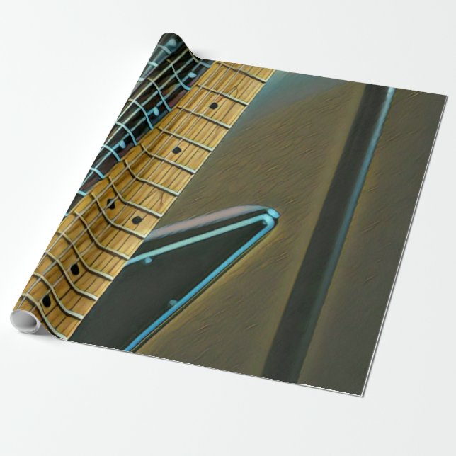 guitar gift for fathers day geschenkpapier (Ungerollt)