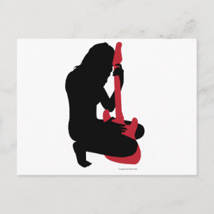 Guitar Girl Postkarte