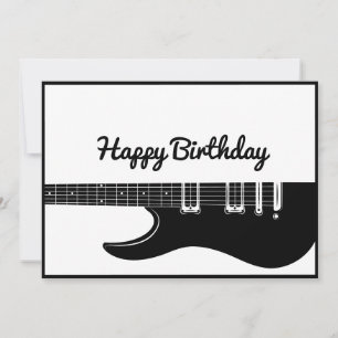 Guitar Happy Birthday Feiertagskarte