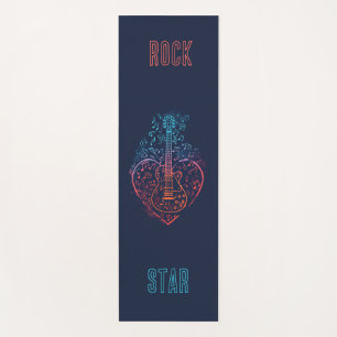 Guitar Heart Yogamatte