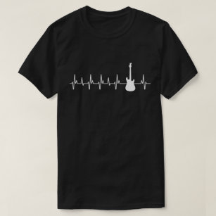Guitar Heartbeat Geschenke Elektrische Gitarre Lie T-Shirt