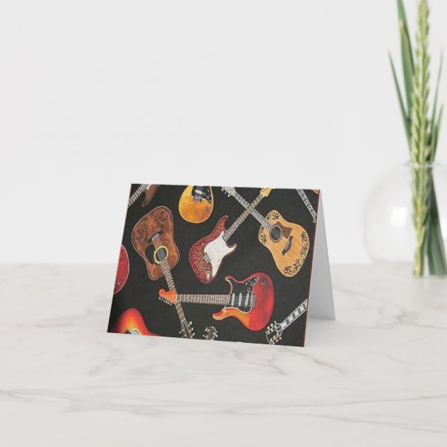 Guitar Heaven Note Card Karte (Vorderseite)
