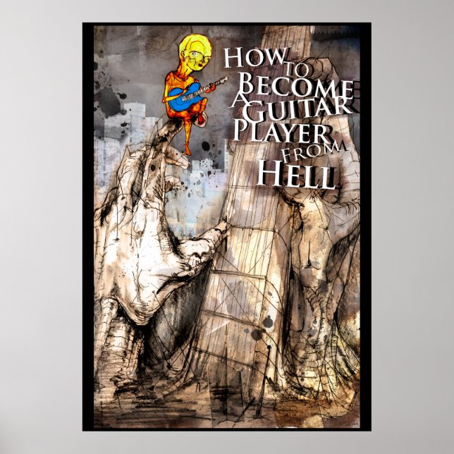 GUITAR HELL-Druck Poster (Vorne)