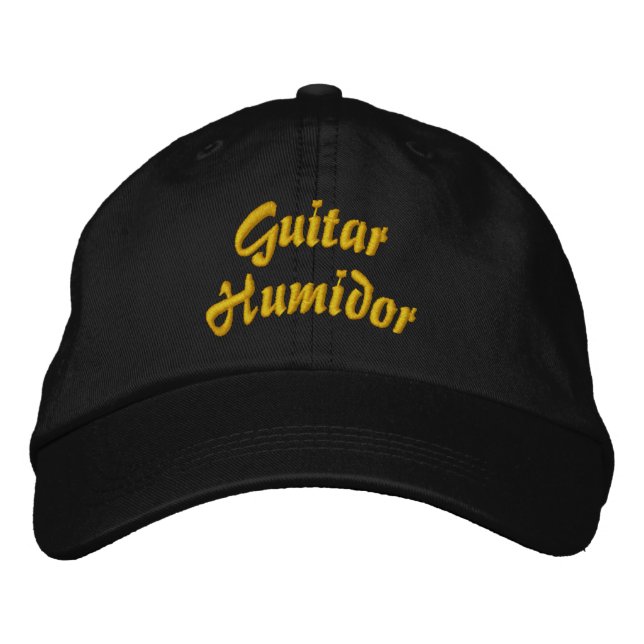 Guitar Humidor Bestickte Kappe (Vorderseite)