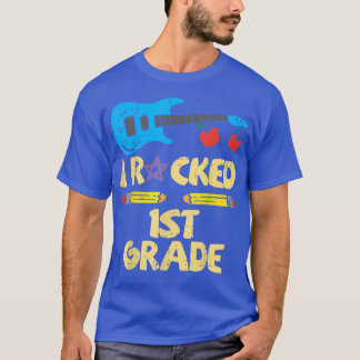 Guitar I Rocked 1st Grade Last Day Of School Music T-Shirt