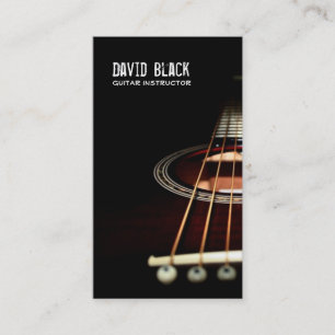 Guitar Instructor Music Business Card Visitenkarte