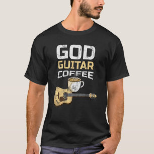 Guitar-Kaffee und Jesus-Gitarrist-Kaffee T-Shirt