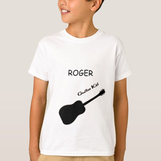 Guitar Kid Individuelle Name zu Shirts (Vorderseite)
