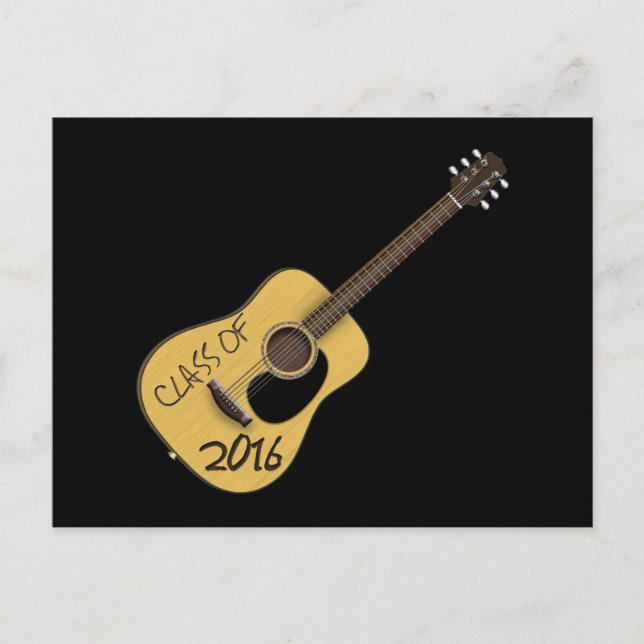 Guitar-Klasse 2016 Postkarte (Vorderseite)