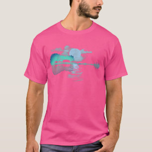 Guitar Lake Reflections Lago Maggiore T-Shirt