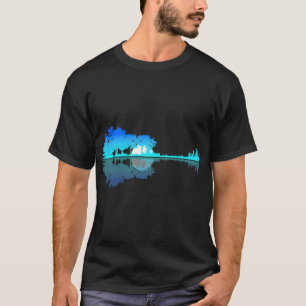 Guitar Lake Shadow Liebe Guitar Musician T - Shirt