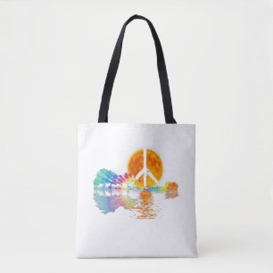 Guitar Lake Shadow Peace Liebe Guitar Hippie