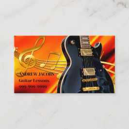 Guitar Lesson Business Card Visitenkarte