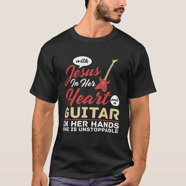 Guitar Lesson Guitarist Beginner Music Instrument  T-Shirt (Vorderseite)