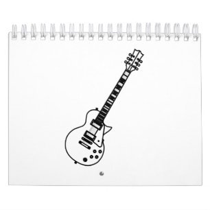 Guitar Line Drawing Kalender