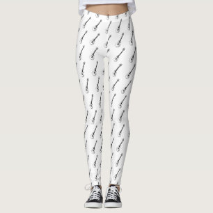 Guitar Line Drawing Leggings