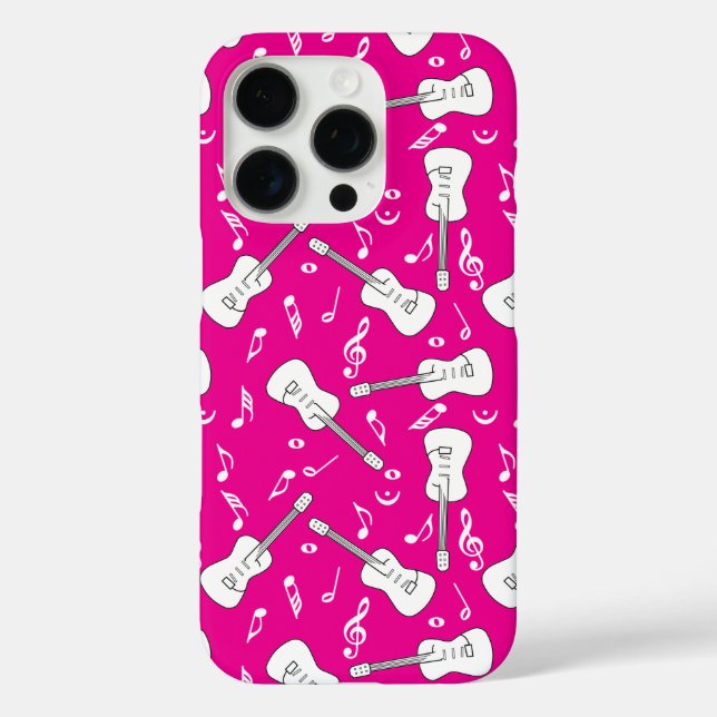 Guitar Lines Musiknotens Case-Mate iPhone Hülle (Rückseite)