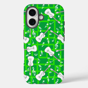 Guitar Lines Musiknotens iPhone 16 Hülle