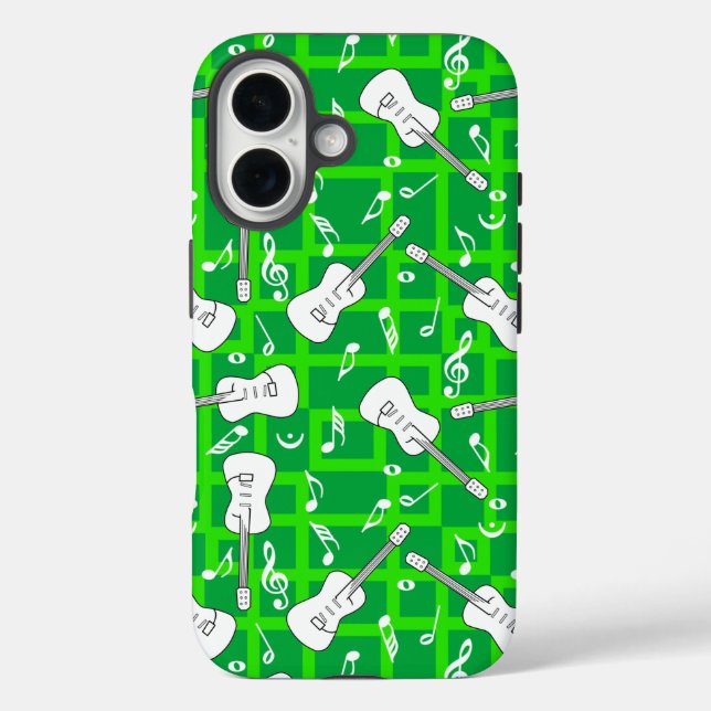 Guitar Lines Musiknotens Case-Mate iPhone Hülle (Rückseite)