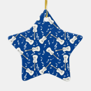 Guitar Lines Musiknotens Keramik Ornament