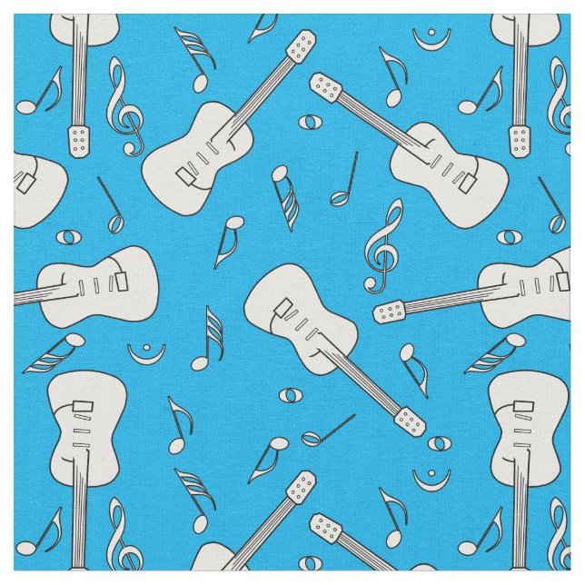 Guitar Lines Musiknotens Stoff (Nahaufnahme)