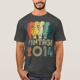 Guitar Lover 8 Jahre Alte Geschenke Vintag 2014 Li T-Shirt