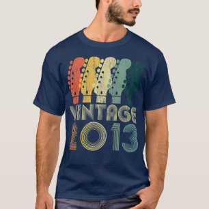 Guitar Lover 9 Jahre Alte Geschenke Vintag 2013 Li T-Shirt
